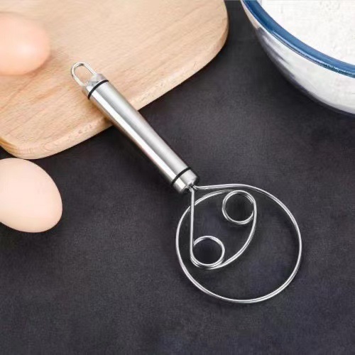 Stainless steel handmade dough mixer and noodle mixer manual household egg beater and noodle artifact non-stick stirring artifact