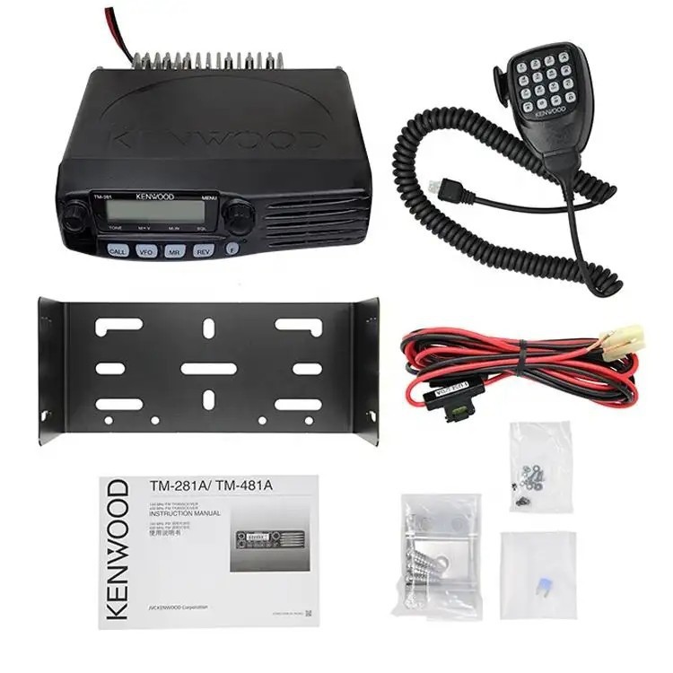 Kenwood Tm-481A/281A Vehicle-Mounted Walkie-Talkie Vehicle Radio Marine Ship High Frequency High Power