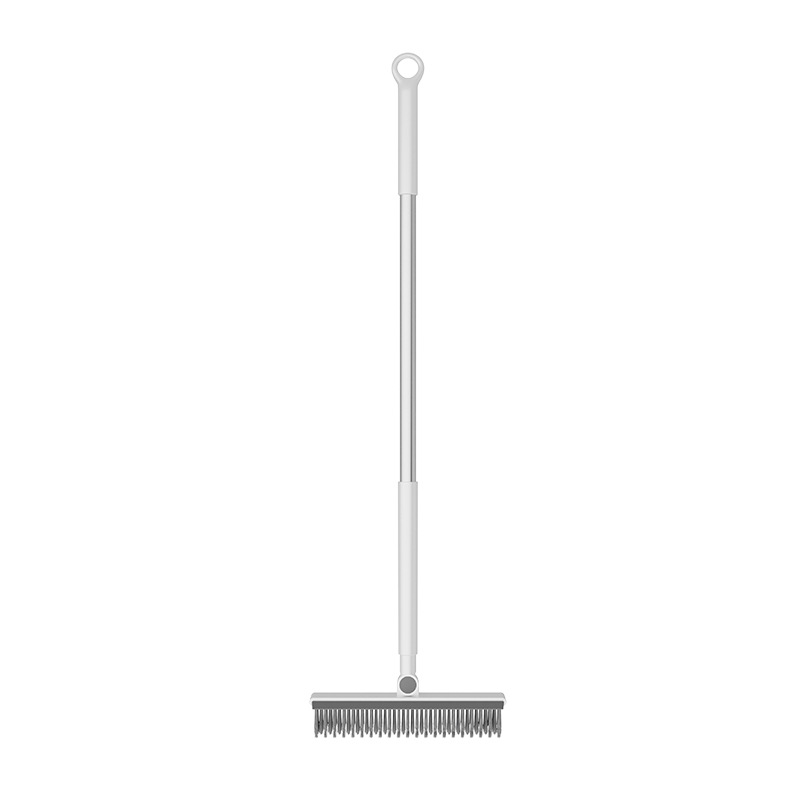 Multifunctional crevice floor brush bathroom three-in-one dead angle-free groove crevice brush long handle bristle floor brush