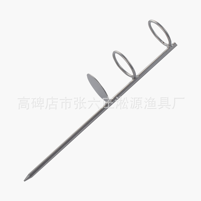 Double-Circle Sea Rod ground insertion bracket metal sea Rod throwing Rod long-cast rock fishing bracket simple ground insertion fishing rod turret rack