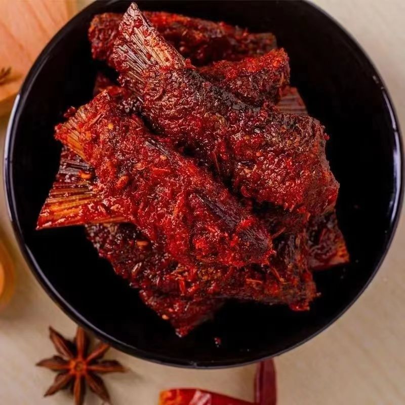 Hunan Specialty Spicy Fish Tail Dried Snacks 100g Large Bag Ready-To-Eat Popular Snacks