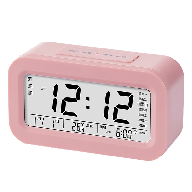 Student Electronic Clock Children's Alarm Clock Study Desk with Voice Time Electronic Gift Clock Wholesale
