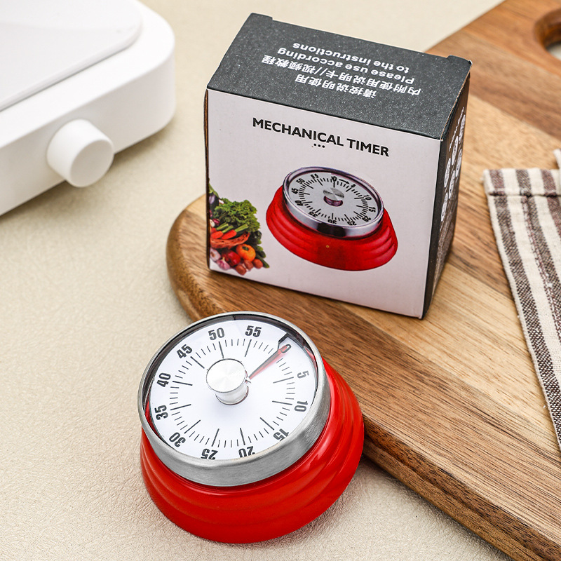 Stainless Steel Timer Kitchen Alarm Clock Student Reminder Home Time Manager Loud Sound Stopwatch Timer