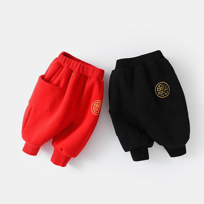 Baby Chinese New Year Clothes Baby Chinese New Year Clothes Men's Small Children's Red Chinese New Year Festive Tang Clothes Women's Outer Wear