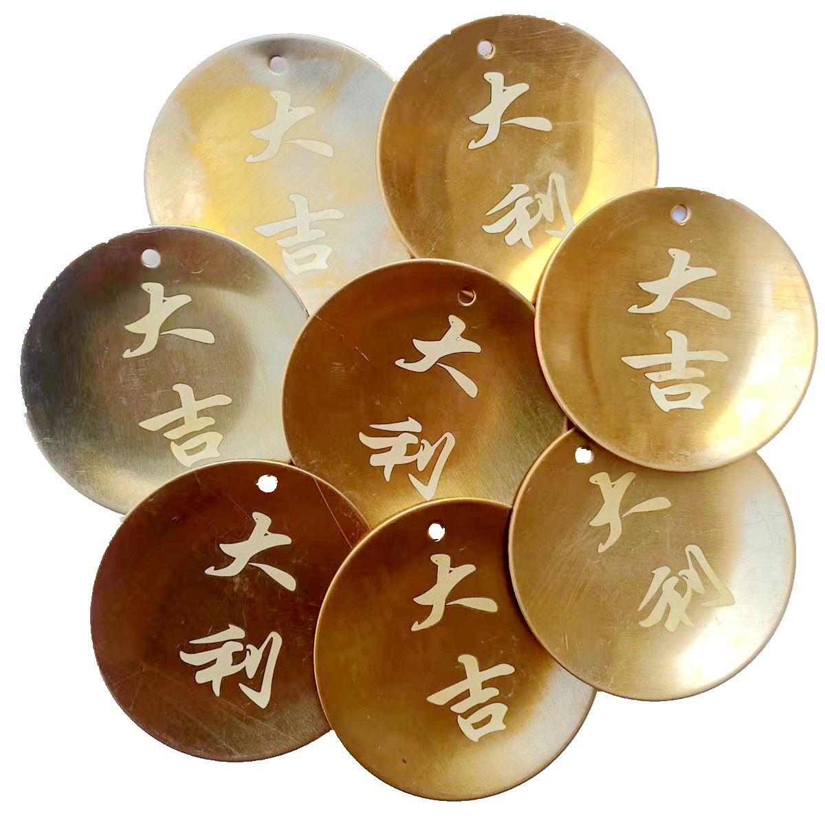 Copper Holy Cup, Full Copper Hexagram Cup, Holy Hexagram Cup, Yin and Yang Hexagram Cup, Brass Piece, Wishing Pool Coin, Taoist Culture Copper Ornament