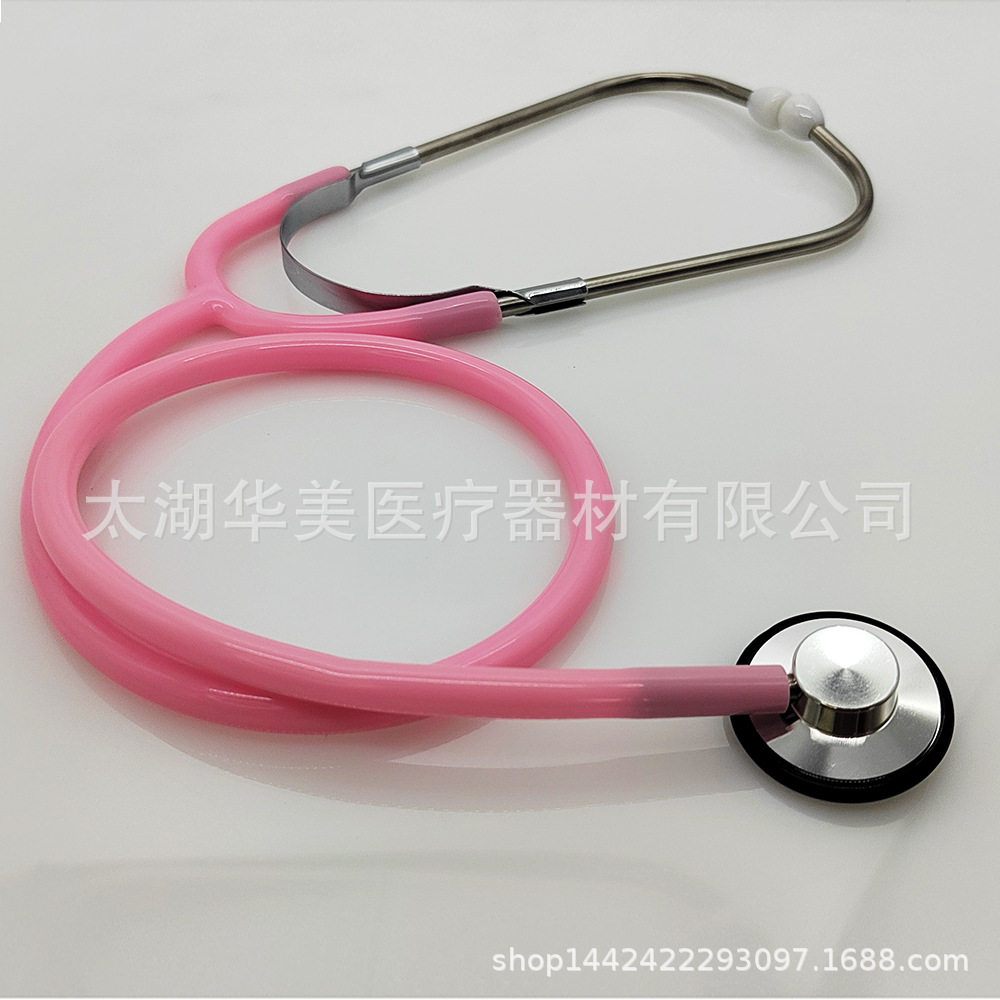Aluminum children's simulation stethoscope multi-color teaching stethoscope foreign trade cross-border stethoscope source factory