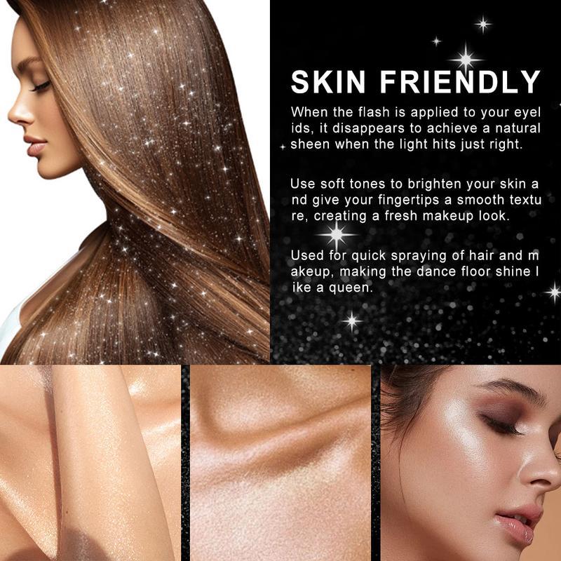 Hair and Body Glitter Spray, High-Gloss Fine Glitter Tk Popular Factory Custom Glitter Spray