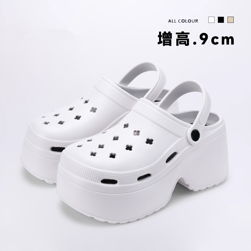 Women's Summer Outdoor Fashion Thick-Soled 9cm High-Heeled Platform Non-Slip Beach Versatile Sandals