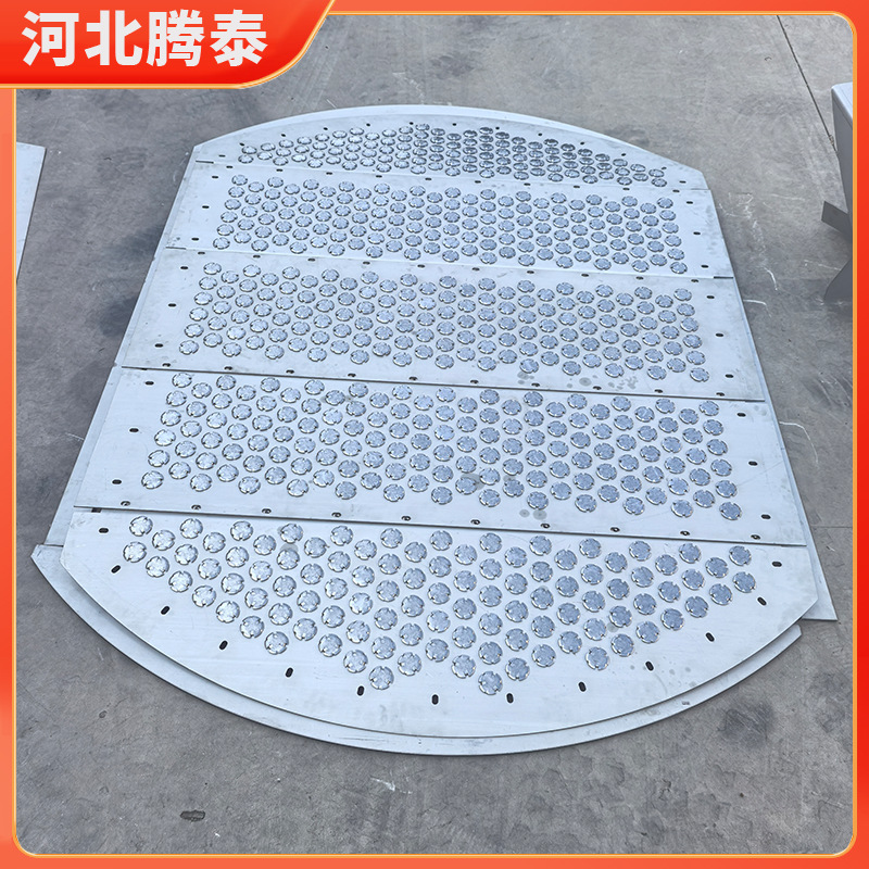 304/316L Stainless Steel Tray Blister Sieve Plate Tray Tower Internals Metal Solid Valve Floating Valve Plate Chemical Tower Tray