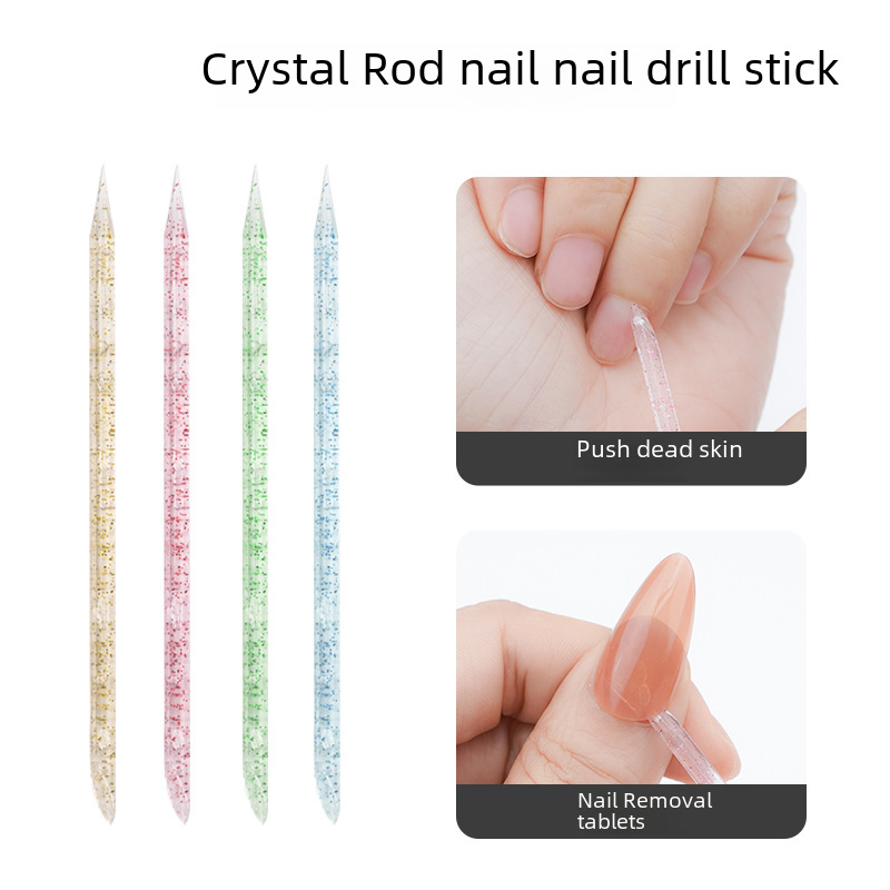 Factory direct nail tools Crystal Rod orange stick multi-color double-head drill stick nail stick dead skin push wholesale
