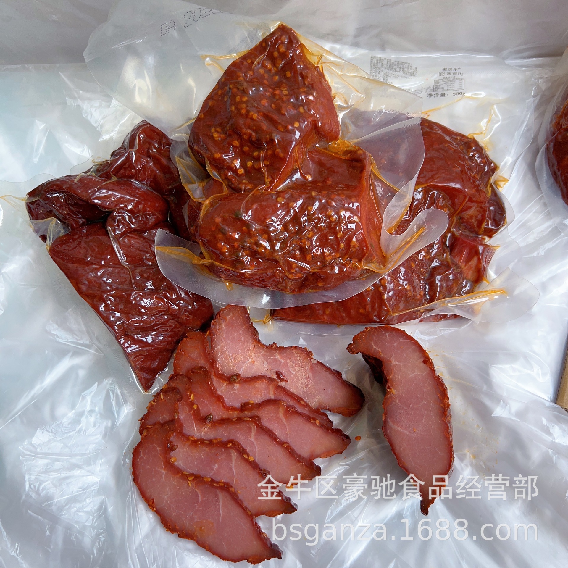 Pork Sauce-Flavored Meat Chunks, Vacuum-Cooked Sauce-Flavored Meat, New Arrivals Every Day, Good Dryness, Ready to Eat after Opening the Bag
