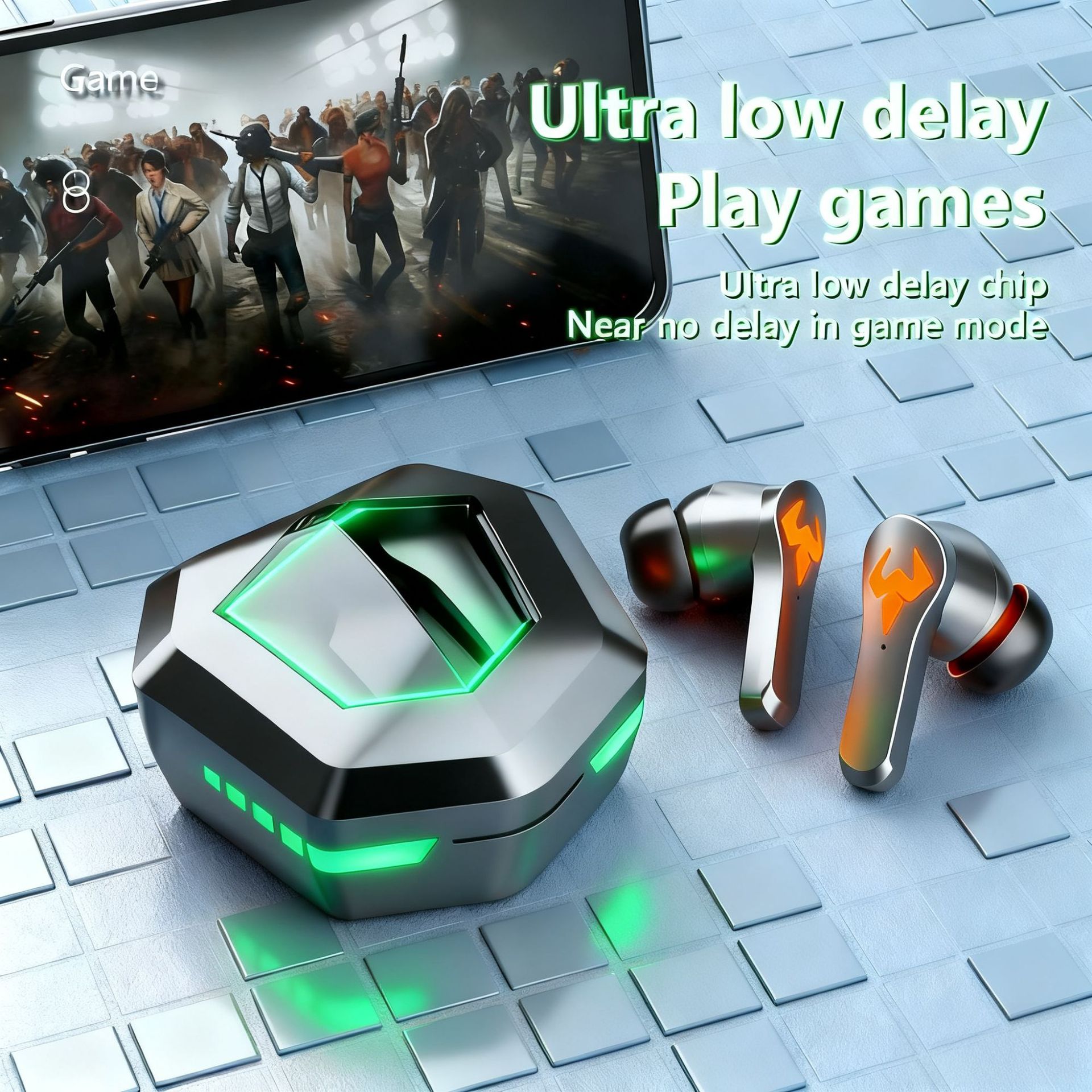 N35 Cross-Border New Bluetooth Headset E-Sports Digital Display Game Wireless Bluetooth Headset Popular Low-Power In-Ear Type