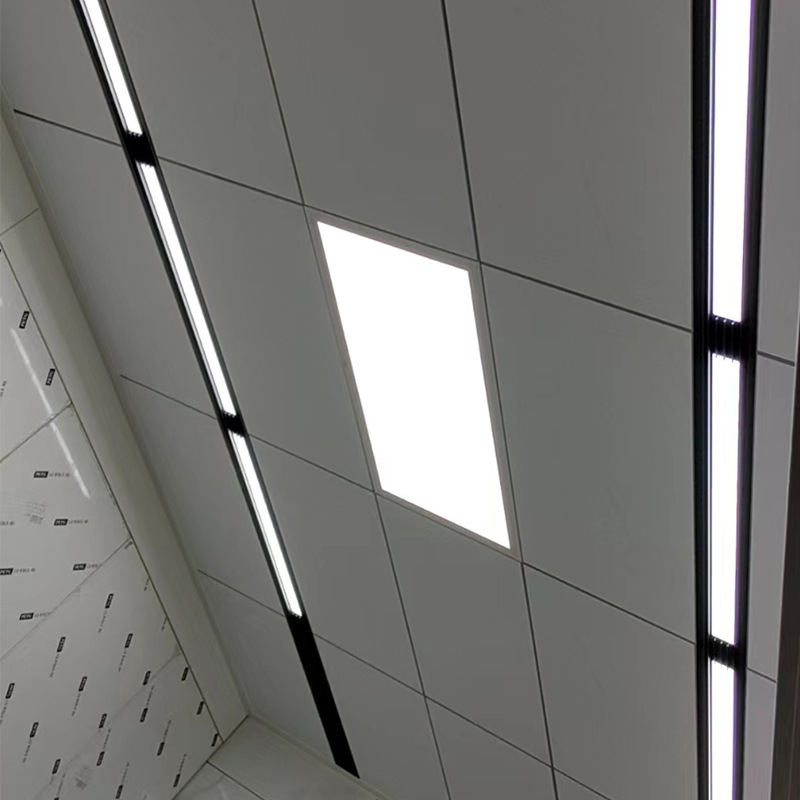 Aluminum alloy ceiling ceiling 300*600 integrated aluminum gusset kitchen bathroom decoration materials full accessories factory