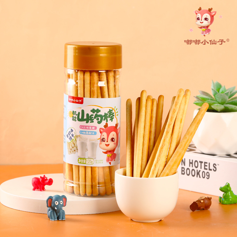 Dudu Little Fairy Yam Stick Biscuits 120g Stick Biscuits Baby Finger Biscuits Charcoal Stick Teething Stick Auxiliary