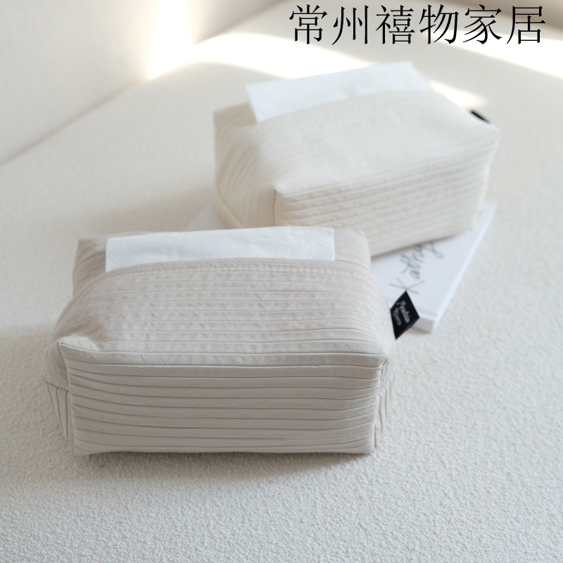 Simple high-grade light luxury towel box dining table living room paper box high-grade toilet paper box desktop storage factory outlet