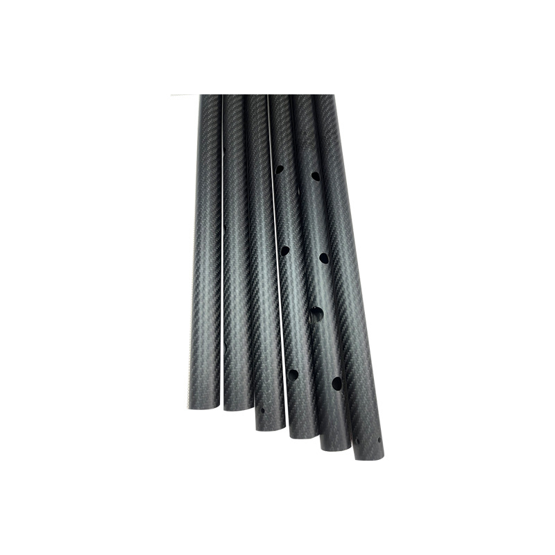 Carbon Pipe Support Rod Reinforced Carbon Fiber Pipe Round Pipe Factory Spot Processing Carbon Fiber Agricultural Full Carbon Fiber