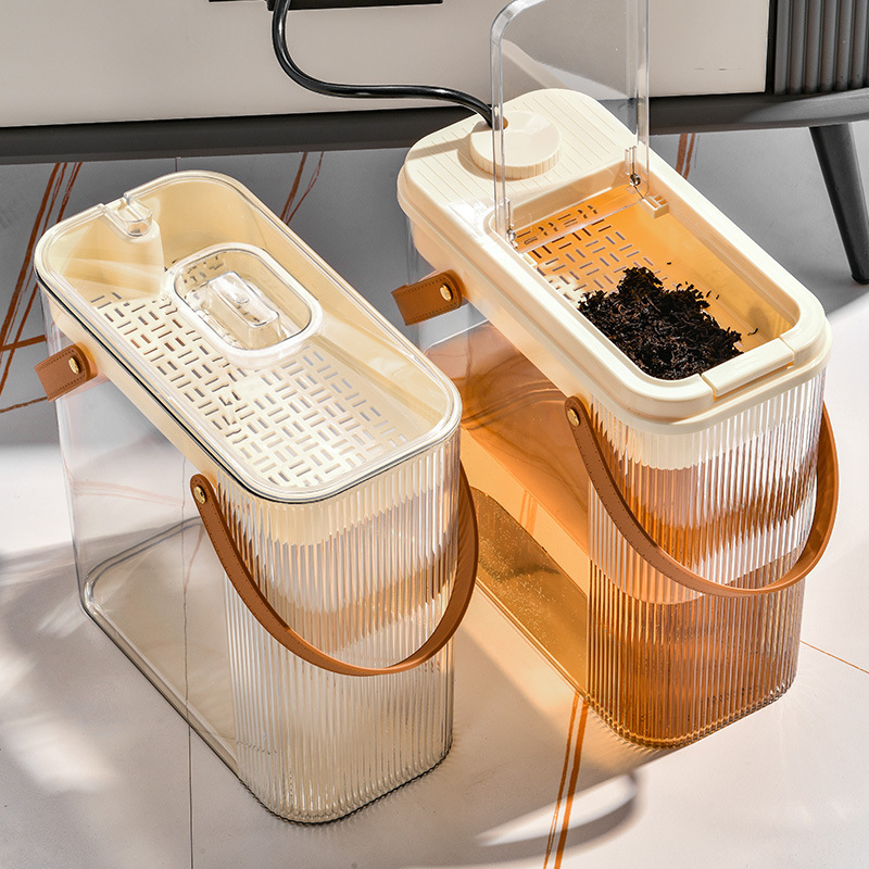 Tea Bucket Tea Residue Bucket Drainage Pipe Waste Bucket Kung Fu Tea Set Accessories Household Tea Tray Tea Ceremony Tea Table Garbage Tea Bucket