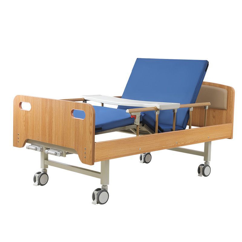Multifunctional Hospital Wooden Nursing Bed for the Elderly, Lifting and Turning Medical Bed for the Elderly, Paralysis Medical Turning over