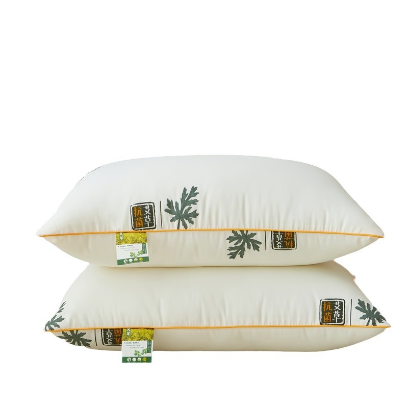Explosions wormwood antibacterial anti-mite pillow feather velvet does not collapse pillow core unilateral cervical spine protection hotel single student