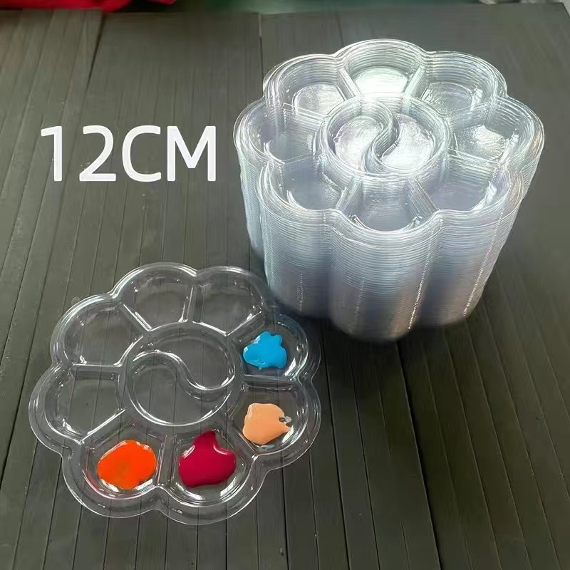 Disposable palette gouache paint painting plate white plum blossom watercolor paint packaging painting art supplies