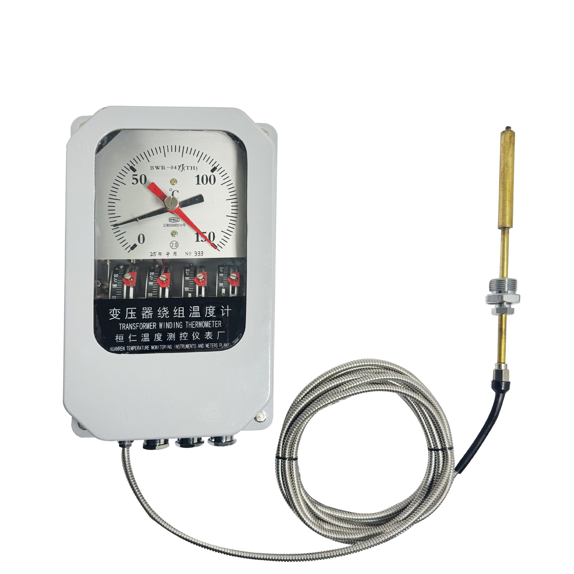 Bwr-04 Series Transformer Dedicated Winding Thermometer Intelligent Display Customized Oil Level Thermostat Xunren Instrument