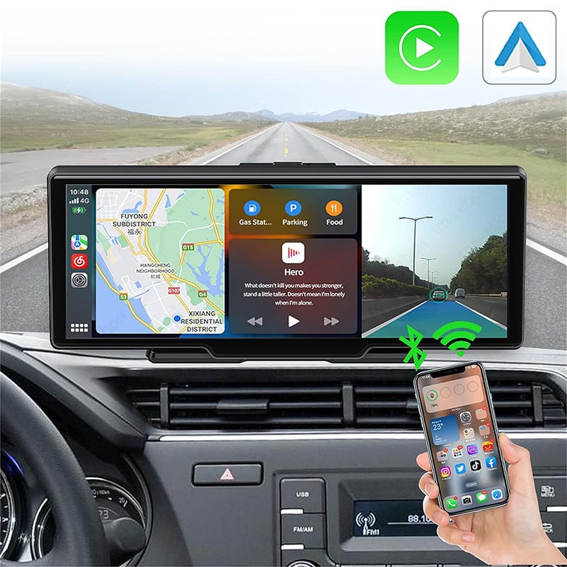 10.26-inch driving recorder dual-camera touch screen carplay car navigator cross-border HD car navigator