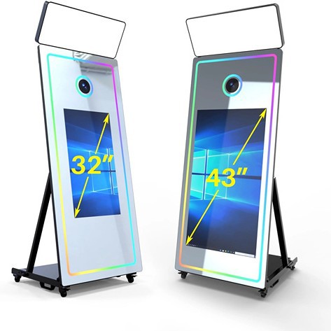 Mirrorphotobooth Interactive Magic Mirror Photo Booth Multi-Functional All-In-One Mirror Party Photo Machine Photo Booth