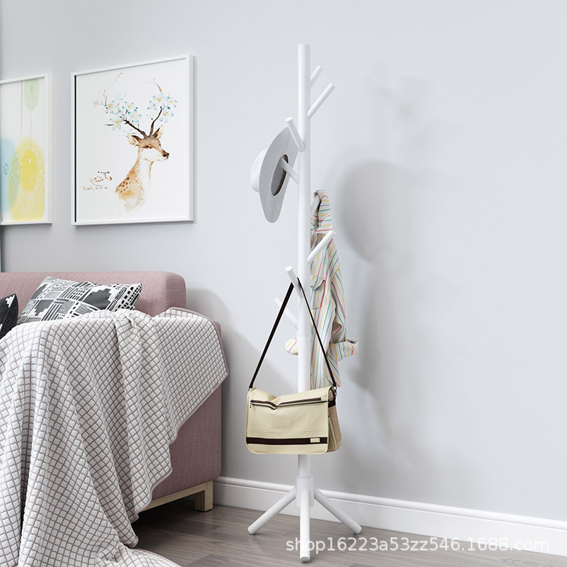 Solid wood coat rack floor bedroom living room hanger special offer household hanger simple modern storage rack