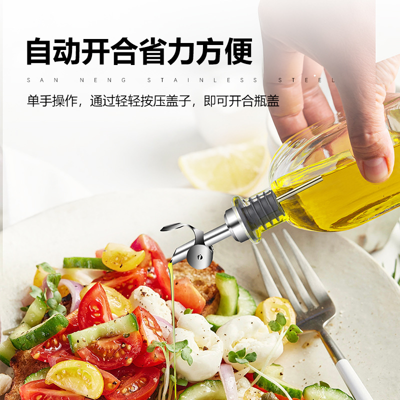 Wine Pourer Stainless Steel Red Wine Bartending Accessories Utensils Sauce Vinegar Oil Bottle Seasoning Bottle Shaker Bartending Tools