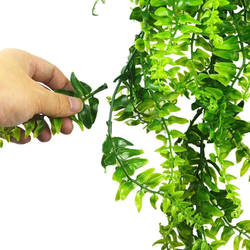 Outdoor Artificial Fern Persian Grass Rattan Artificial Green Plant Persian Wall Hanging Vine Decorative Plant Wall