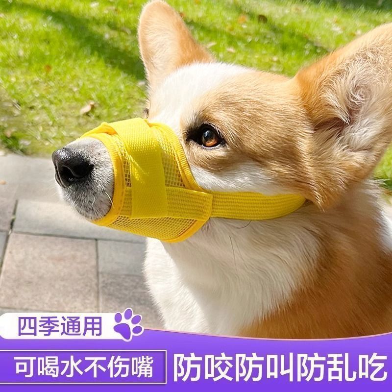 Мuzzle для собак в стиле сетки, антиукусы, антилай, регулируемый, дышащий нейлоновый короткий намордник, маска для собак, оптовая продажа и международная доставка