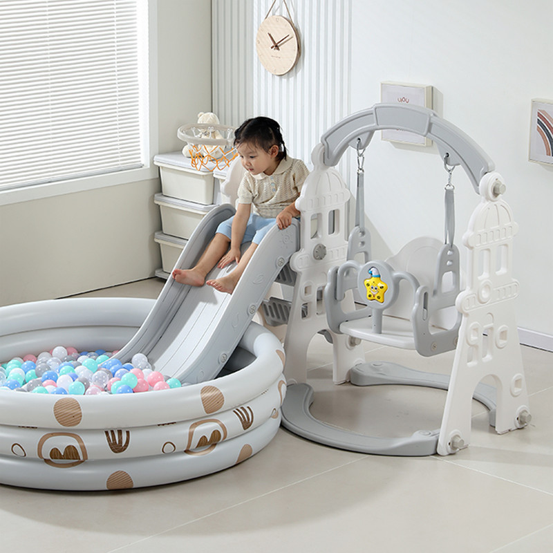 [Slide Indoor Home Kidsren's Climbing Frame Small Baby Family Amusement Park Swing Combination Toy]