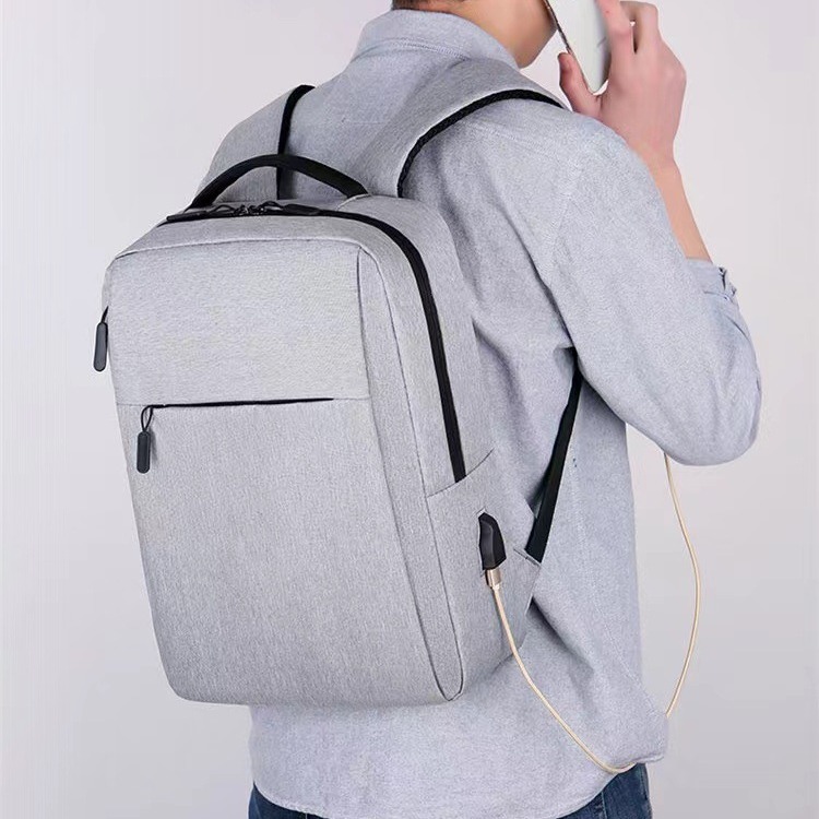 2024 cross-border backpack men's sense of single pull shoulder bag wholesale men's business multifunctional computer bag usb