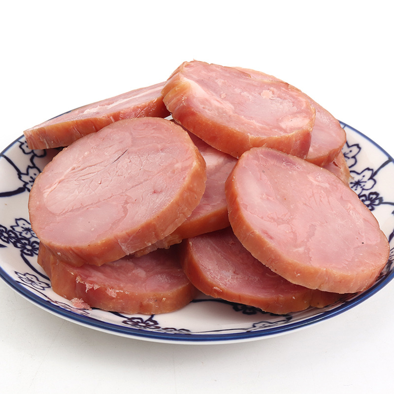 Qingdao old ham stove fragrant smoked ham large tendon meat ham sausage fresh production of large meat ham factory