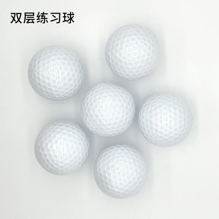 Golf Training Practice Double-Layer Practice Ball Production Golf Colorful Ball Mark Two-Layer Training Ball