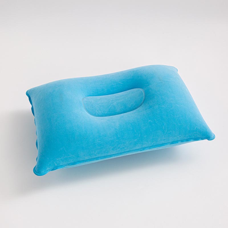 Flocked Square Nap Inflatable Pillow Wholesale Outdoor Camping Style Cushion Travel Flocked Inflatable Pillow in Stock