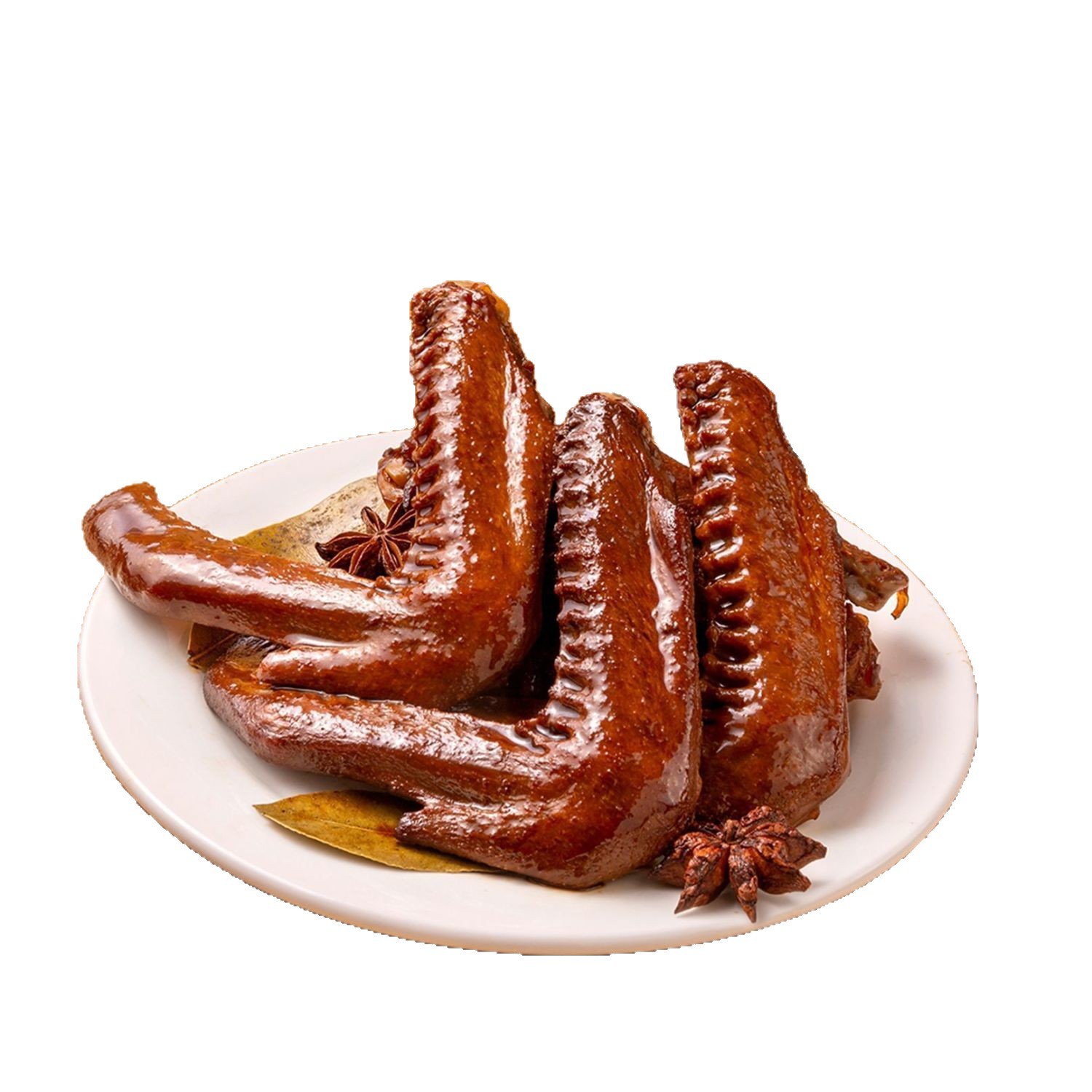 Wangjiafu Old Braised Duck Wings and Duck Feet, Spicy Braised Flavor, Late Night Snacks to Satisfy Hunger and Satisfy Cravings, Individually Packaged Duck Feet