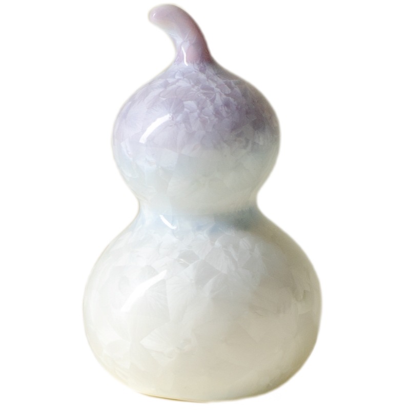 Moji Crystal Glaze Ceramic Colorful Gourd Tea Pet Ornaments Home Accessories Creative Tea Ceremony Accessories Decorative Ornaments