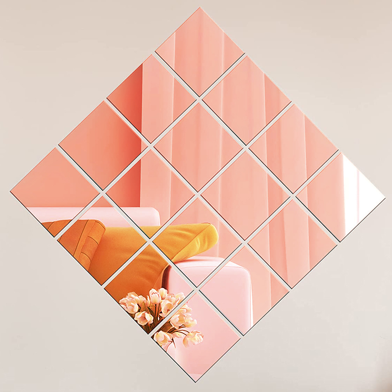 HD mirror wall stickers self-adhesive mirror acrylic stickers bathroom home soft mirror dressing mirror wall stickers wholesale