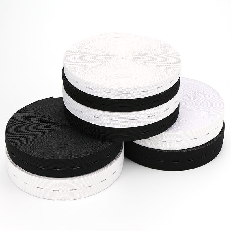 12Mm15Mm19Mm25Mm35Mm Widened Buttonhole with Hole Adjustable Button Rubber Band Elastic Buckle
