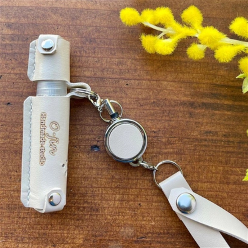 Creative Retractable Easy-Pull Buckle Bottle Cover Pu Leather Fragrance Spray Bottle Protective Cover Perfume Bottle Storage Cover