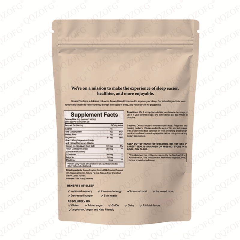 Kindergarten Amazon Cross-Border Popular 180g Night Sleep Powder Dream Sea Salt Caramel Flavor Source Factory Oem