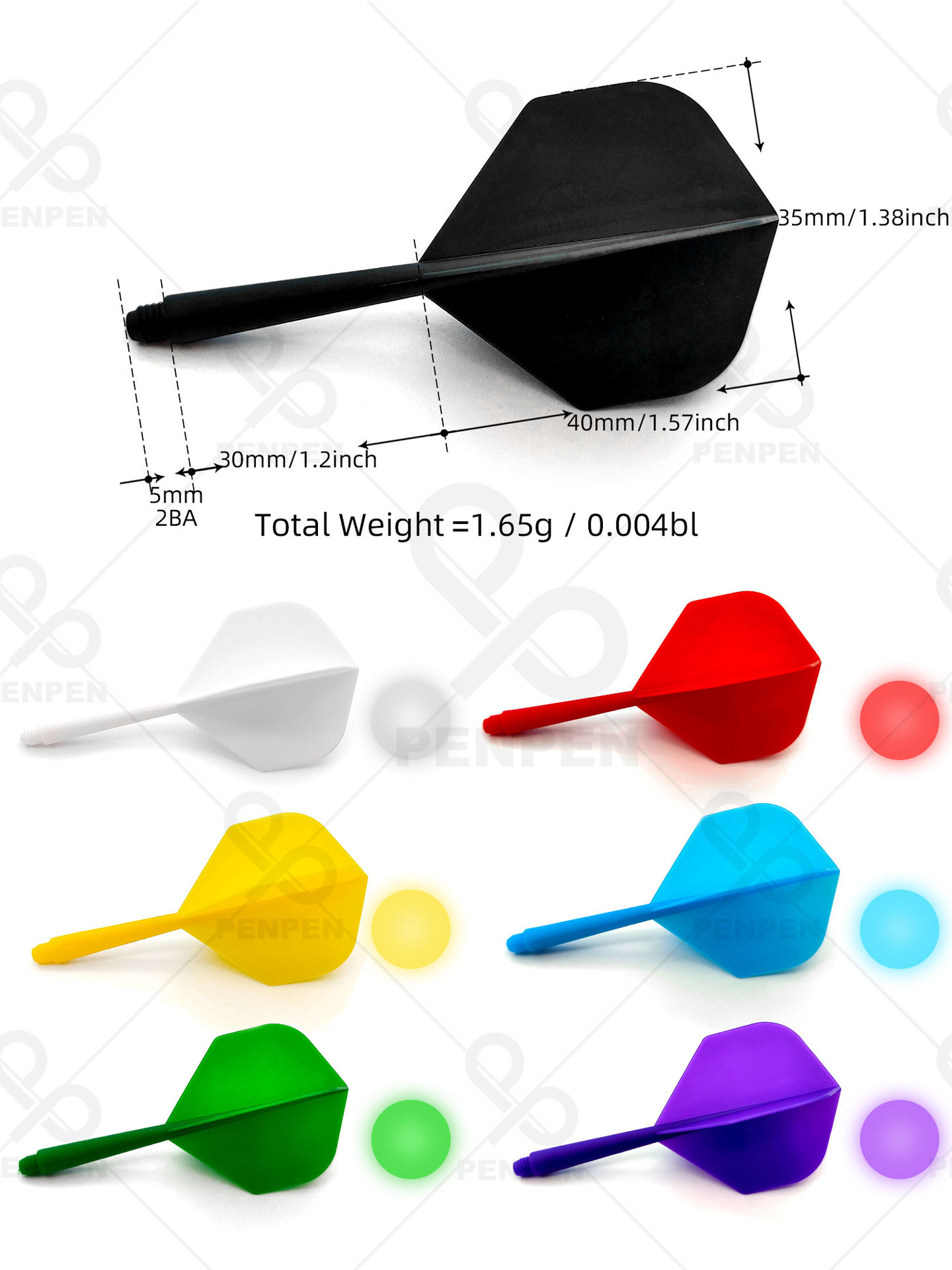 Spray PENPEN Universal 2BA Integrated Dart Rod Plastic Rod Dart Accessories Plastic Dart Rod LT02