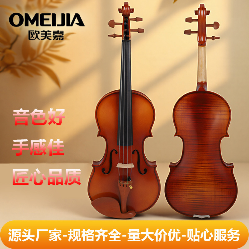 Скрипка для детей, взрослых, начинающих, для вступительных экзаменов, продвинутая, ручной работы, цельная древесина