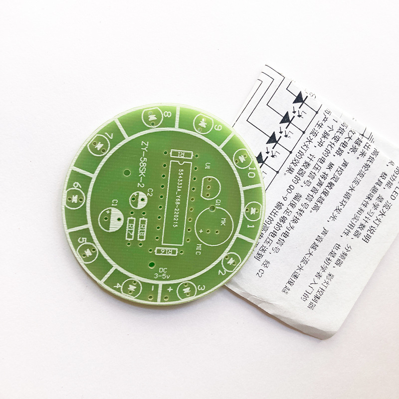 Voice Controlled Led Water Lamp DIY Kit Cd4017 Rotating Cycle Lamp Welding Practice Circuit Board Zy-58-2