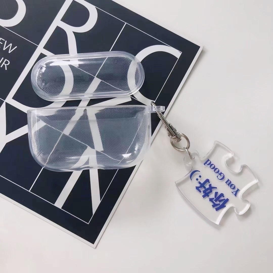 Suitable for AirPods Bluetooth Apple Headphone Protective Cover Transparent High-Transparency Soft Shell Pro Headphone Shell Protective Case Soft Glue