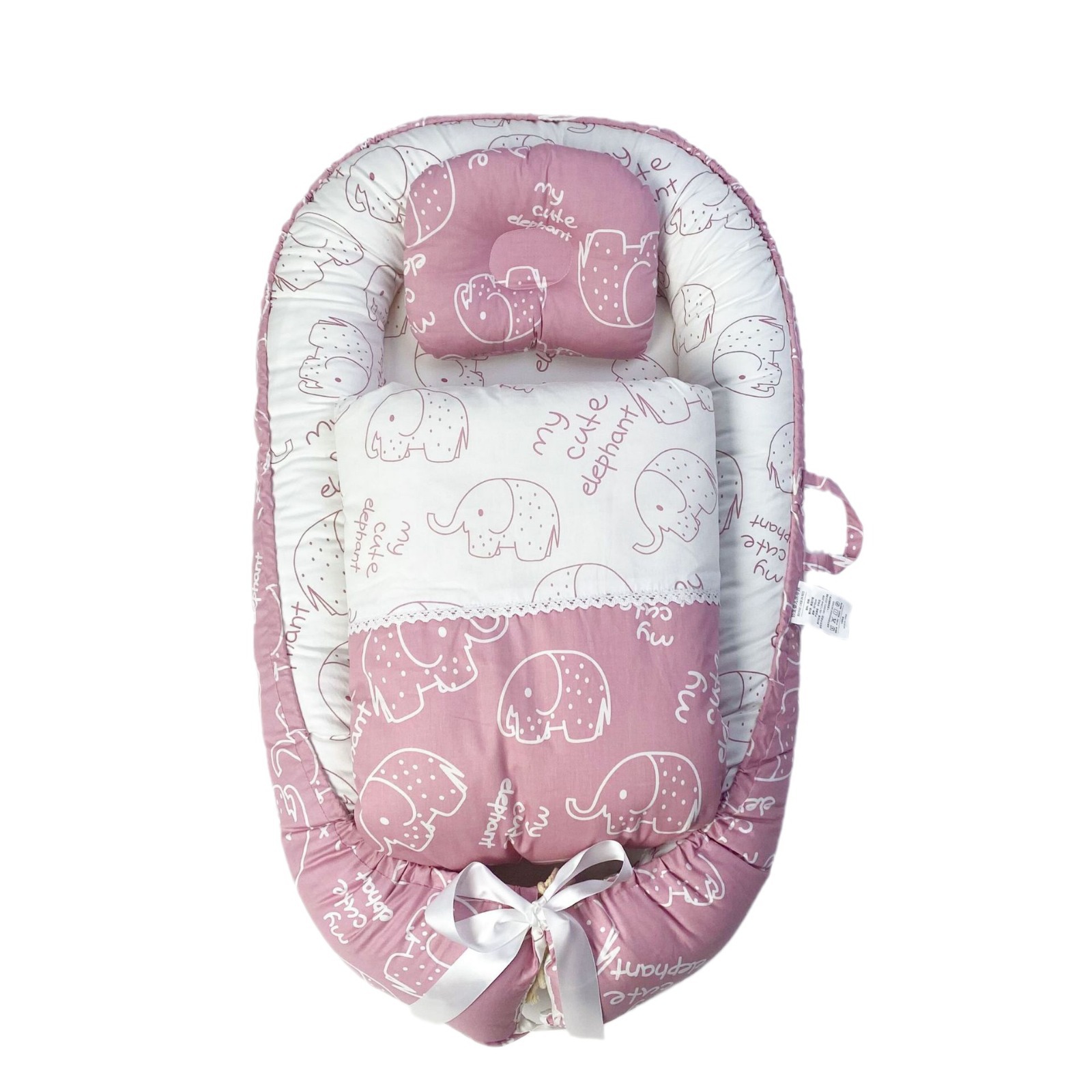 Portable foldable baby bed middle bed newborn removable and washable baby sleeping basket baby bed cushion vacuum