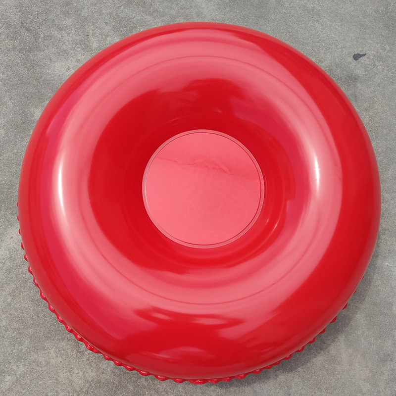 Manufacturer in stock cold-resistant PVC inflatable ski ring outdoor fun activities portable foldable Christmas style