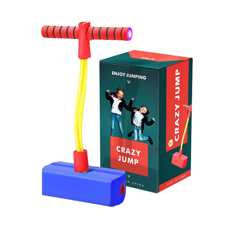 Feeding equipment light-emitting sound children's jumping Rod frog jumping jumping Rod long high toy Primary School Kindergarten