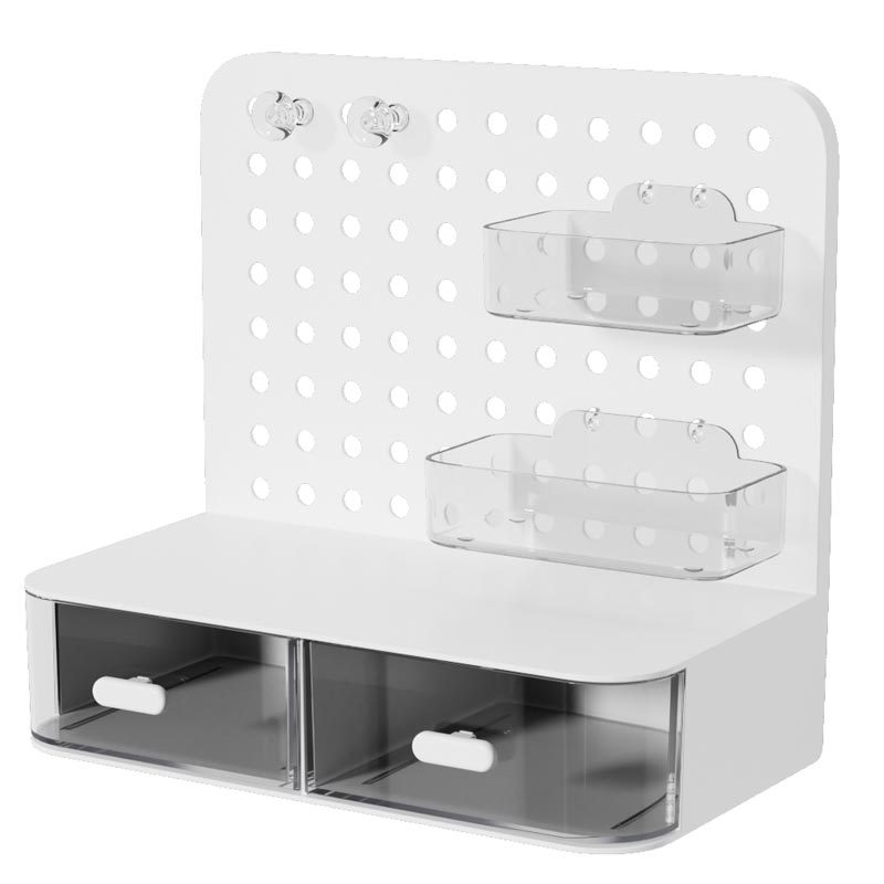 Desktop Hole Board Storage Box Drawer-type Hole Board Storage Rack Punch-free Hole Board Desktop Storage Rack